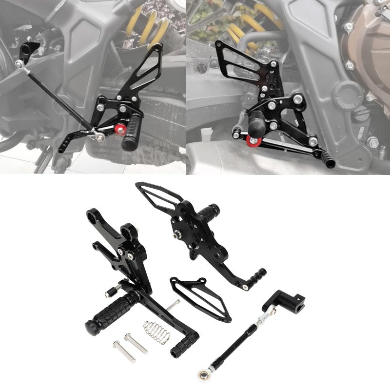 CHANGCHENG Foot Pegs for Ninja 400Motorcycle Adjustable Rear Set Footpeg Brake Shift Pedal for Ninja400 20182023 Z400 20192023 Black
